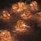 Perfect Holiday 8 LED String Light With Rose Gold Metal Ball - Warm White